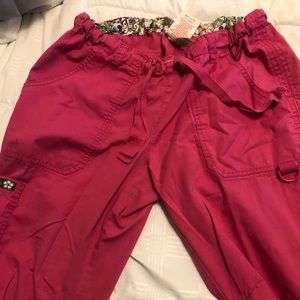 Koi pink scrub pants